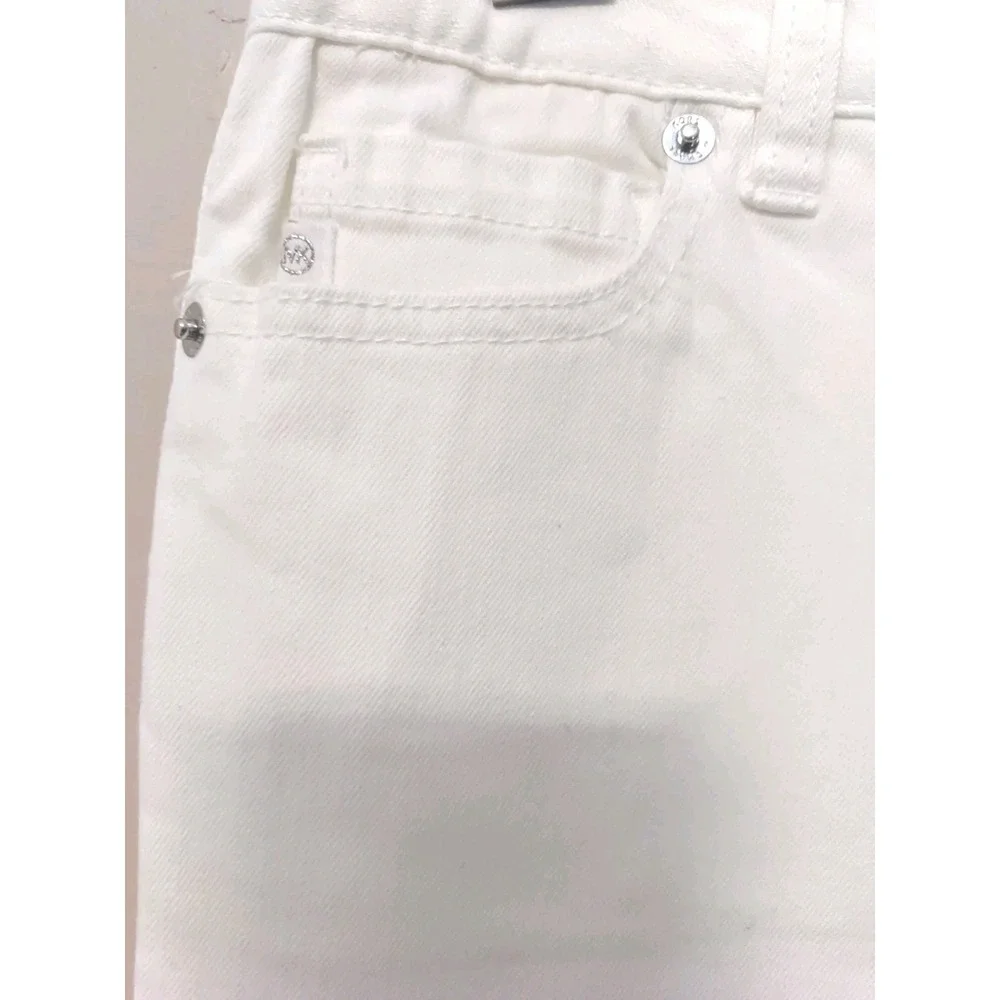 Michael Kors Women White Skinny Leg Stretch Ankle Pants Size‎ 4